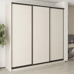 Шафа-купе тридверна MebelStar Комбо BG 3ДСП 250x45x240 см Кашемір (MBS-9475)