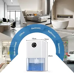 Осушувач повітря finade SC1 1800 мл з RGB-підсвічуванням Light Blue - мініатюра 3