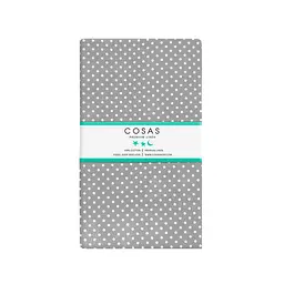 Простирадло на резинці Cosas Grey Dots 90х200х20 см (DropWhiteGrey_90x200x20) - мініатюра 4