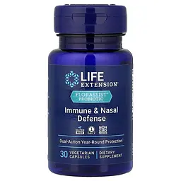 Пробіотики і пребіотики Life Extension Florassist Immune & Nasal Defense, 30 вегакапсул
