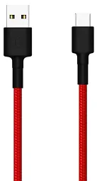 Кабель Xiaomi USB Type C 3 A (SJX 10 ZM) (SJV 4110 GL) Braide red 1 m UA