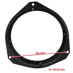 Проставки під динаміки 165 мм / 6.5" Carav 14-033 для автомобілів Alfa Romeo, Dacia, Fiat, Nissan, Opel - мініатюра 3