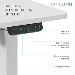 Комп'ютерний стіл OfficePro ODE1470W White (ODE1470W) - мініатюра 6