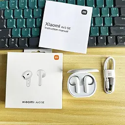 Навушники TWS - бездротові в кейсі Xiaomi Mi Air 3 SE білі - мініатюра 5