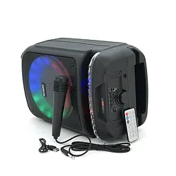 Акустична система Voltronic з підсвічуванням ZQS8139, 15W, вбудований акум 3600mAh, живлення від USB кабелю, Black, Box - мініатюра 6