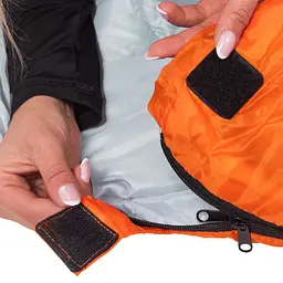 Спальний мішок (спальник) Springos 2 в 1 CS0120 +8 ...+20 °C R Orange/Grey - мініатюра 7