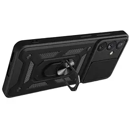 Чохол Primo Shockproof для Samsung Galaxy S26 (SM-S942) протиударний, з підставкою і шторкою камери Black - мініатюра 5
