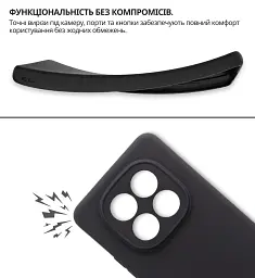 Чохол до мобільного телефона BeCover Xiaomi Redmi Note 15 Pro 4G Black (714972) - мініатюра 4