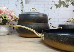 Набір посуду O.M.S. Collection 3023 IND gold 7 предметів - мініатюра 9