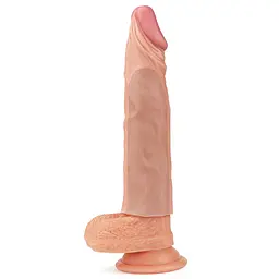 Насадка на пеніс Lovetoy Pleasure X-Tender Series 18.5 см тілесний - мініатюра 7
