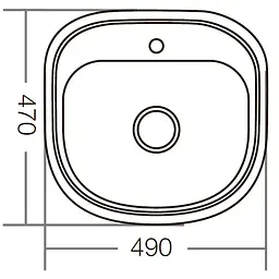Мийка кухонна ZERIX Z4947-08-180E satin (ZM0559) - мініатюра 3