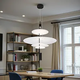 Підвісний світильник Levistella 792D1183 BK — LED, акрилові диски, 12 W - мініатюра 2