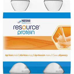 Готова молочна суміш Nestle Resource Protein Ресурс Протеїн, зі смаком абрикосу, 800 мл (4 шт по 200 мл) - мініатюра 6