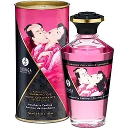 Розігрівальна олія Shunga Aphrodisiac Warming Oil - Raspberry Feeling (100 мл)