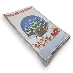 Упаковка новорічна для цукерок та подарунків (25x40) №20 Мerry christmas (100 шт) - мініатюра 2