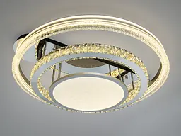 Стельова люстра LED Diasha 8818/800+600+400 хром 195W до 33 м² - мініатюра 3