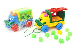 Іграшка каталка сортер на мотузці Собачка KW-06-602 KinderWay - мініатюра 2