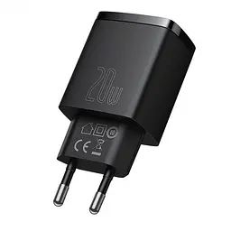 МЗП Baseus Compact Quick Charger U + C 20W EU Black