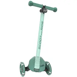 Самокат Scoot and Ride Highwaykick-3s колеса світяться 3+ років сіро-зелений (SR-00939) - мініатюра 3