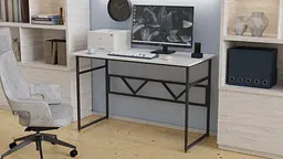 Комп'ютерний стіл Ferrum-decor Райан 75x120x70 чорний ДСП Білий 32мм (FRD-103716) - мініатюра 4