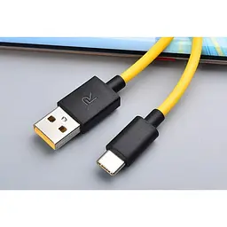 Кабель Data Cable Fast Charging 27W / 3A 1m USB на Type-C / USB-C для Realme yellow - мініатюра 7