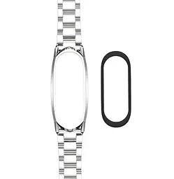 Металевий ремінець Primo Mijobs для фітнес-браслета Xiaomi Mi Band 4 Silver - мініатюра 4