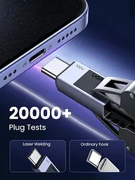 Кабель UGREEN 35985 USB-C TO USB-C Cable 100W PD Fast Charging Cable 0.5m для iPhone 15/Plus/Pro/Pro Max - мініатюра 5