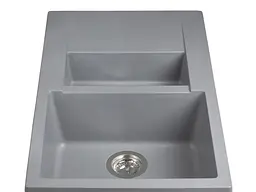 Кухонна мийка гранітна Miraggio LaPas gray 786x489x203 00208006, Сірий - мініатюра 3