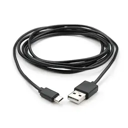 Дата кабель USB 2.0 AM to Micro 5P PVC 1.8m black Vinga (VCPDCM1.8BK) - мініатюра 2