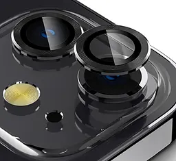 Захисне скло на камеру DK для Apple iPhone 11 Lens Metal Ring Eagle Eye 016203 black 2 шт. - мініатюра 5