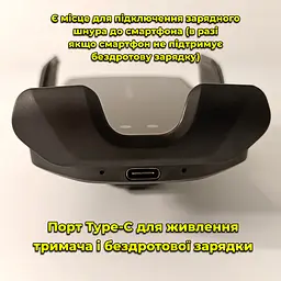 Тримач для телефону в авто. Бездротове заряджання. Кріплення смартфона в автомобіль. Тримач у повітропровід - мініатюра 6