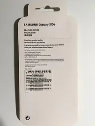 Чохол шкіряний протиударний оригінальний Official Leather Cover EF-VG970LYEGRU для Samsung Galaxy S10e Yellow - мініатюра 5