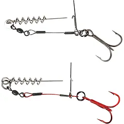 Оснащення Savage Gear Carbon49 Corkscrew Stinger #2/0 31kg (2 шт/уп.)