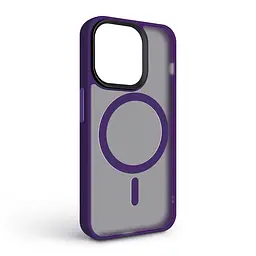 Чехол для Apple iPhone 14 Pro, Uniq MagCase, фиолетовый, противоударный, панель-накладка с MagSafe, ударопрочный TPU+PC, с магнитом MagSafe, поддержка полноценной беспроводной зарядки, ArmorStandart (ARM75315) - мініатюра 2