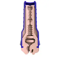 Мастурбатор-ротик Fleshlight Boost Blow Light Medium Flesh, плаваючі кільця Turbo Tech - мініатюра 4