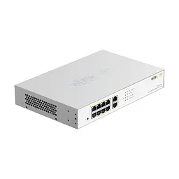 PoE-комутатор 10-портовий керований Wi-Tek WI-PCES310G гігабітний 8x1000Mbps PoE+, 2x1000Mbps Uplink, 110W, Cloud, ONVIF (73-00252) - мініатюра 3