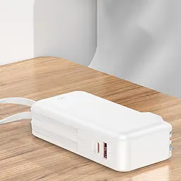 Портативний ЗП Power Bank Hoco J126 Travel 22.5W+PD20W 10000 mAh White - мініатюра 4