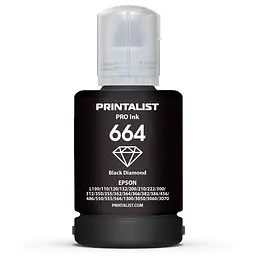 Чорнило PRINTALIST 664 для Epson L110/L210/L300 140г Black водорозчинне (PL664B)