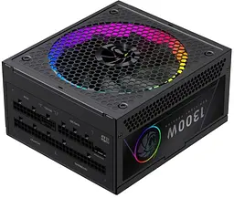 Блок живлення GameMax RGB PRO 1300P 1300W ATX 3.1 80+ Platinum (RGB PRO 1300P) Black