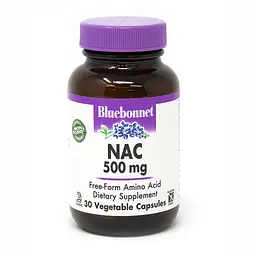 Амінокислота NAC 500 mg, 30 вегакапсул Bluebonnet Nutrition fit0019013 - мініатюра 1