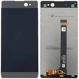 Дисплей Sony F3211 Xperia XA Ultra /F3212 /F3213 /F3215 /F3216 сірий, Graphite Black, PRC переклеєне скло
