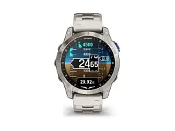 Смарт-годинник Garmin D2 Mach 1 Aviator Smartwatch with Vented Titanium Bracelet (010-02582-50/51) - мініатюра 6