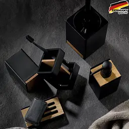 Стакан для зубних щіток KELA Cube чорний 7х7х11 см (23687) - мініатюра 6