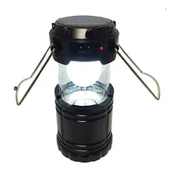 Туристичний ліхтар-лампа CAMPING MH-5800T 6+1 LED на сонячній батареї, чорний - мініатюра 2