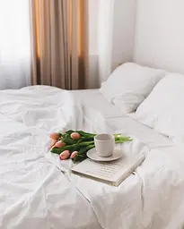 Постільна білизна євро Dushka Home Варена бавовна 20942 200х220 см біла - мініатюра 2