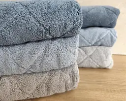 Набір турецьких махрових рушників Cestepe MicroCotton Premium 3 штуки 50x90 + 3 штуки 70х140 Eva 1 щільність 600 г/м2 - мініатюра 5