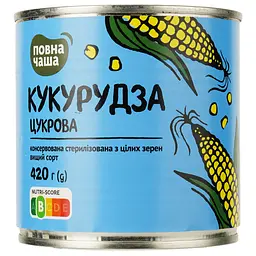 Кукурудза Повна Чаша цукрова консервована 420 г (812788)