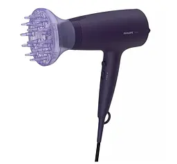 Фен для волосся Philips 3000 series, чорний з блакитним (BHD360/20) - мініатюра 2