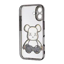 Чохол Shining Bear Case Protected Camera iPhone 16 Black - мініатюра 3