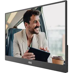 TFT 15.6" AOC 16T20E2, IPS, HDMI, USB- C, колонки, чорний - мініатюра 3